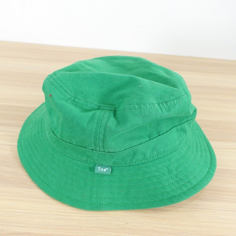 ARITZIA Hat Adult Medium‎ TNA Bucket Cotton Sun Cap Green Casual Summer